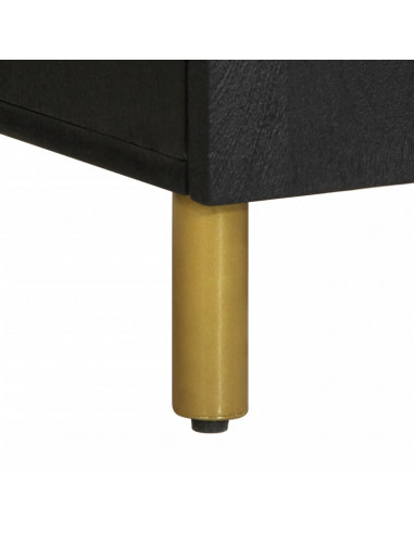 Credenza Nera 60x33x75 cm in Legno Multistrato