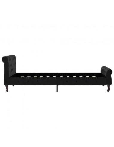 Giroletto Nero in Velluto 100x200 cm