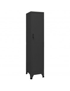 Armadietto con Serratura Antracite 38x45x180 cm in Acciaio 2