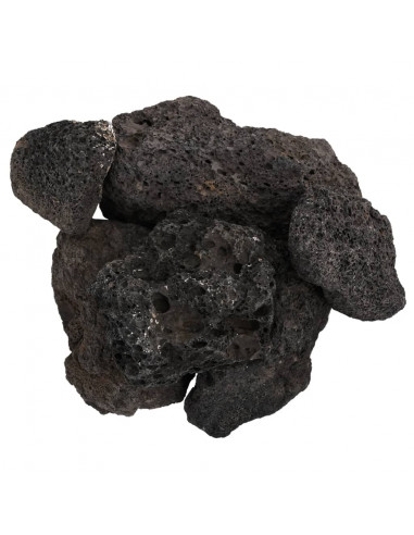 Rocce Vulcaniche 10 kg Nere 10-30 cm