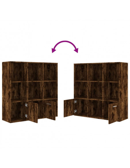Libreria Rovere Fumo 98x30x98 cm