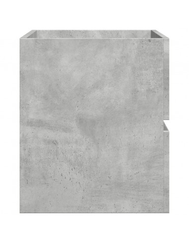 Mobile Lavabo Grigio Cemento 90x38,5x45 cm in Legno Multistrato