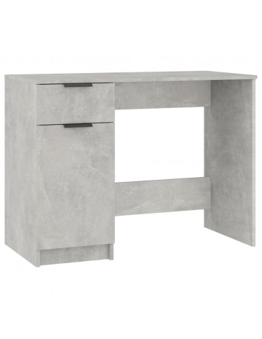 Scrivania Grigio Cemento 100x50x75 cm in Legno Multistrato