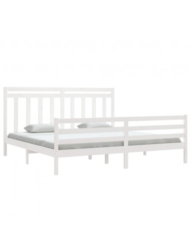 Giroletto Bianco in Legno Massello 200x200 cm