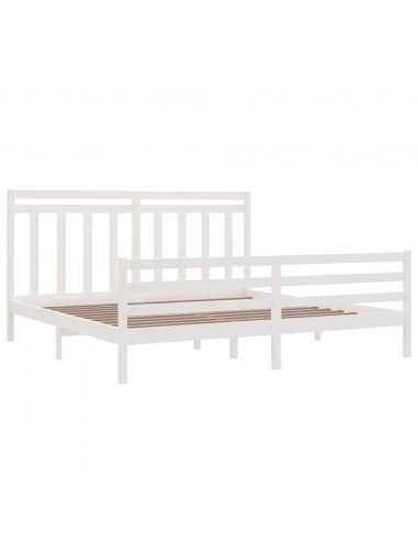 Giroletto Bianco in Legno Massello 200x200 cm