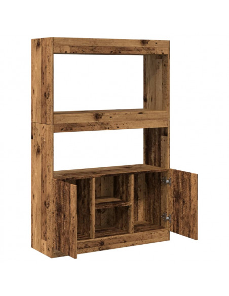 Credenza Legno Antico 92x33x140 cm in Legno Multistrato