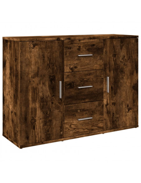 Credenza Rovere Fumo 90,5x29,5x65 cm in Truciolato