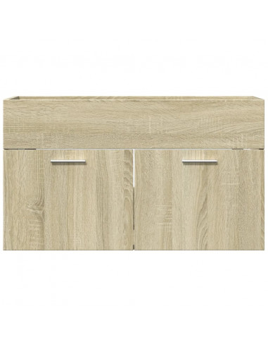 Mobile Lavabo Bagno Rovere Sonoma 90x38,5x46 cm Multistrato