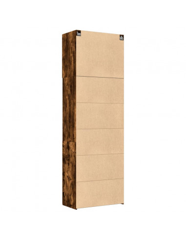 Credenza Rovere Fumo 80x42,5x249 cm in Legno Multistrato