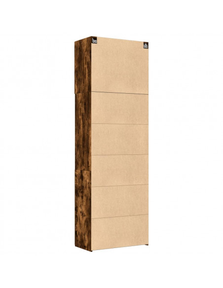 Credenza Rovere Fumo 80x42,5x249 cm in Legno Multistrato