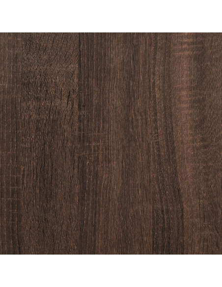 Credenza Rovere Marrone 30x42,5x185 cm in Legno Multistrato