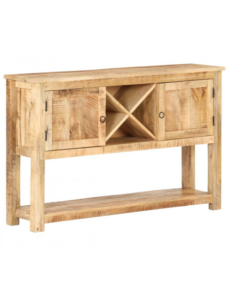 Credenza 120x30x76 cm in Legno di Mango Grezzo