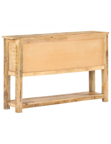 Credenza 120x30x76 cm in Legno di Mango Grezzo