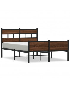 Giroletto senza Materasso Rovere Marrone 120x200 cm Truciolato 2