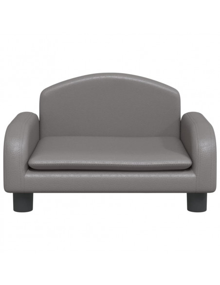 Lettino per Cani Grigio 50x40x30 cm in Similpelle