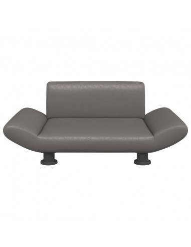 Lettino per Cani Grigio 70x45x28 cm in Similpelle