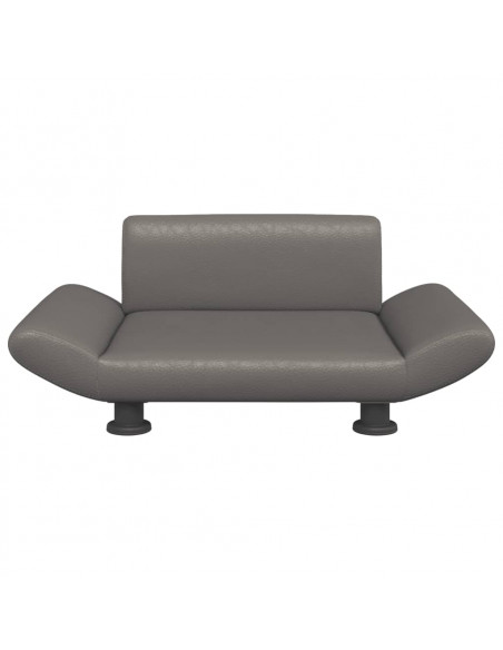 Lettino per Cani Grigio 70x45x28 cm in Similpelle