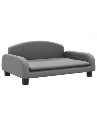 Lettino per Cani Grigio 70x45x30 cm in Similpelle