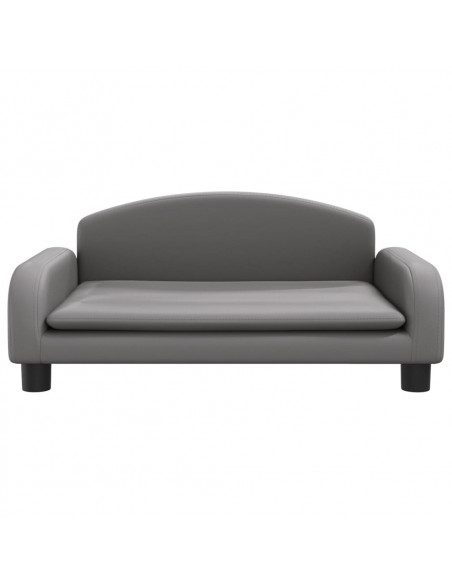 Lettino per Cani Grigio 70x45x30 cm in Similpelle