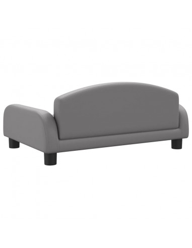 Lettino per Cani Grigio 70x45x30 cm in Similpelle