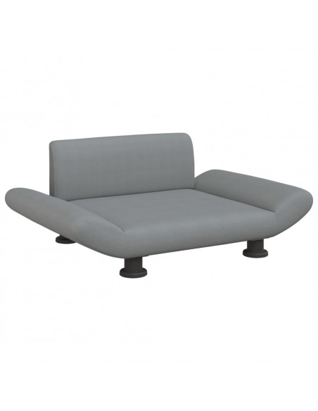Lettino per Cani Grigio Chiaro 70x45x28 cm in Tessuto