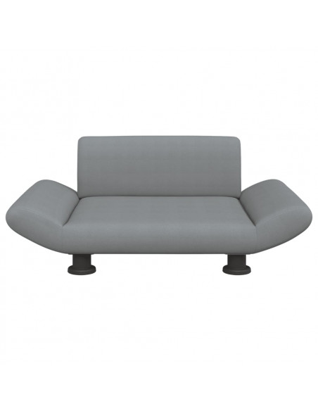 Lettino per Cani Grigio Chiaro 70x45x28 cm in Tessuto