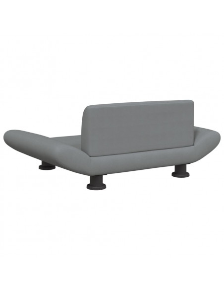 Lettino per Cani Grigio Chiaro 70x45x28 cm in Tessuto