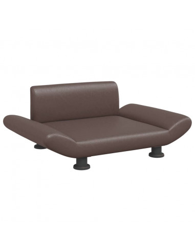 Lettino per Cani Marrone 70x45x28 cm in Similpelle