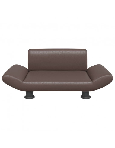 Lettino per Cani Marrone 70x45x28 cm in Similpelle