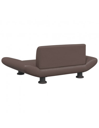 Lettino per Cani Marrone 70x45x28 cm in Similpelle