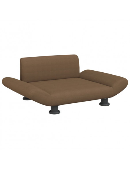 Lettino per Cani Marrone 70x45x28 cm in Tessuto