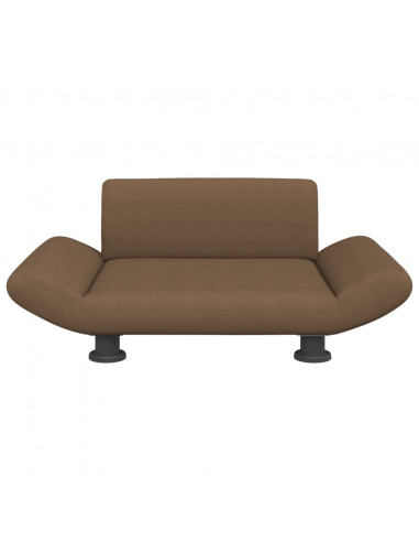 Lettino per Cani Marrone 70x45x28 cm in Tessuto