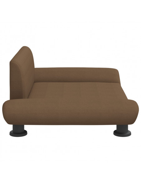 Lettino per Cani Marrone 70x45x28 cm in Tessuto