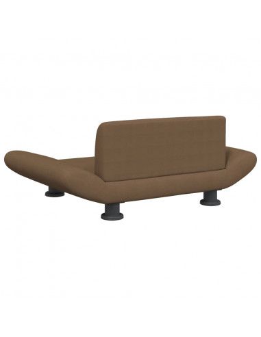 Lettino per Cani Marrone 70x45x28 cm in Tessuto