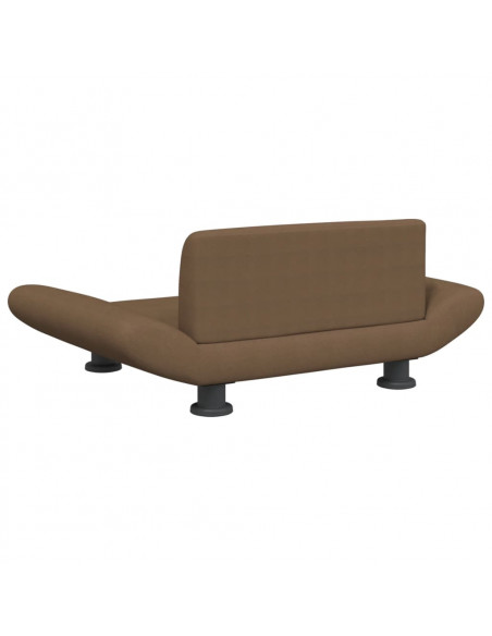 Lettino per Cani Marrone 70x45x28 cm in Tessuto