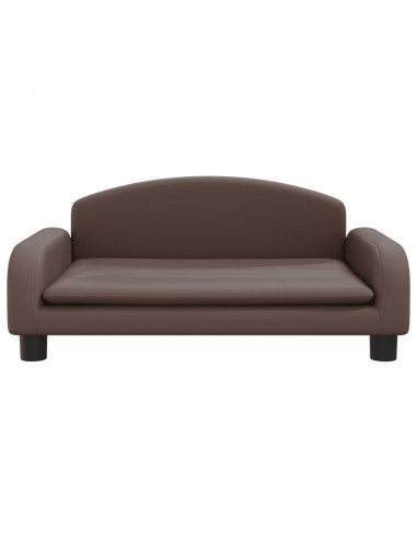 Lettino per Cani Marrone 70x45x30 cm in Similpelle