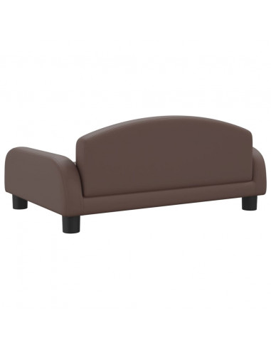 Lettino per Cani Marrone 70x45x30 cm in Similpelle