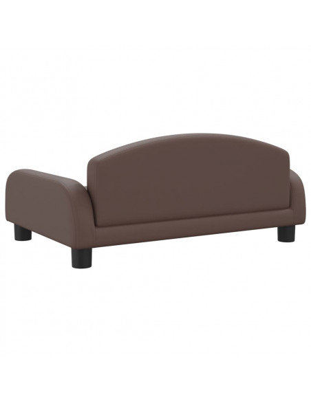 Lettino per Cani Marrone 70x45x30 cm in Similpelle