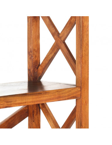 Libreria 100x30x180 cm Legno Massello Acacia Finitura Miele