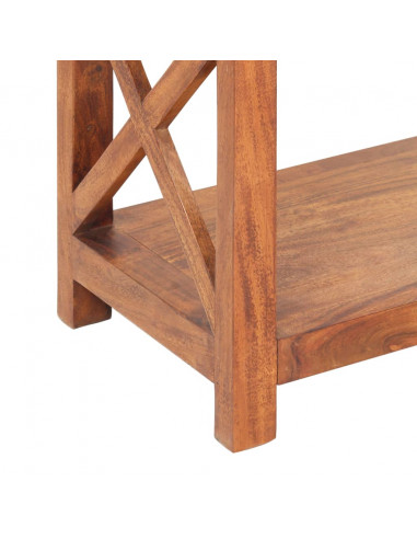 Libreria 100x30x180 cm Legno Massello Acacia Finitura Miele