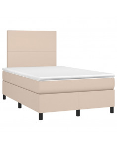 Giroletto a Molle con Materasso Cappuccino 120x200cm Similpelle 2