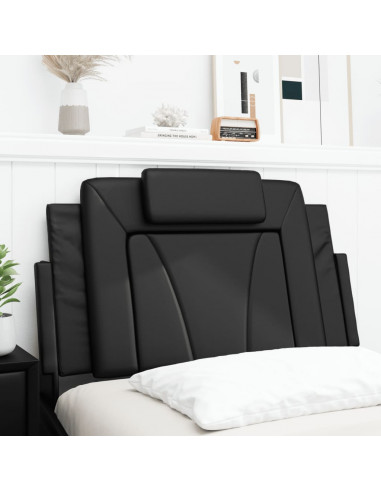 Cuscino Testiera Nero 80 cm in Similpelle