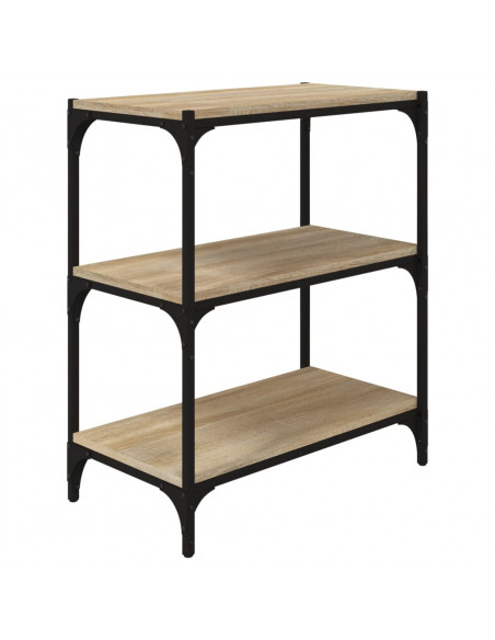 Libreria Rovere Sonoma 60x33x70,5cm Legno Multistrato e Acciaio