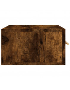 Comodino a Muro Rovere Fumo 35x35x20 cm 2