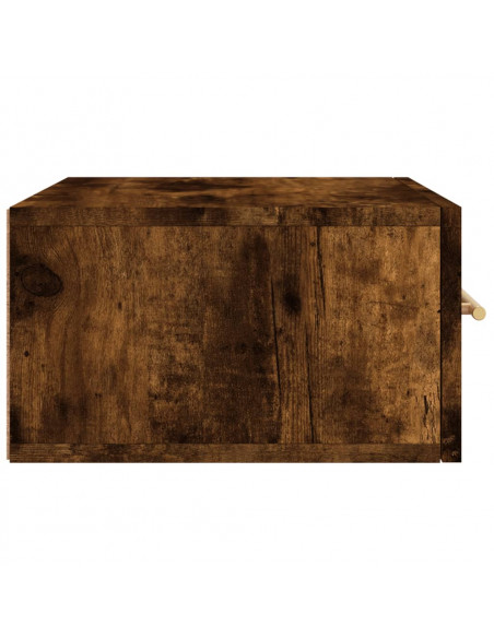 Comodino a Muro Rovere Fumo 35x35x20 cm