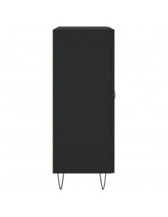Credenza Nera 69,5x34x90 cm in Legno Multistrato 2
