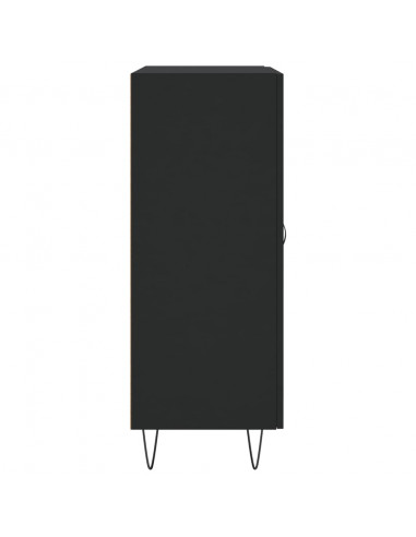 Credenza Nera 69,5x34x90 cm in Legno Multistrato