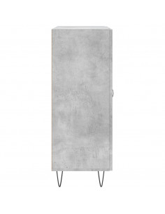 Credenza Grigio Cemento 69,5x34x90 cm in Legno Multistrato 2