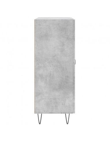 Credenza Grigio Cemento 69,5x34x90 cm in Legno Multistrato