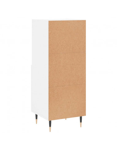 Credenza Bianca 34,5x34x90 cm in Legno Multistrato